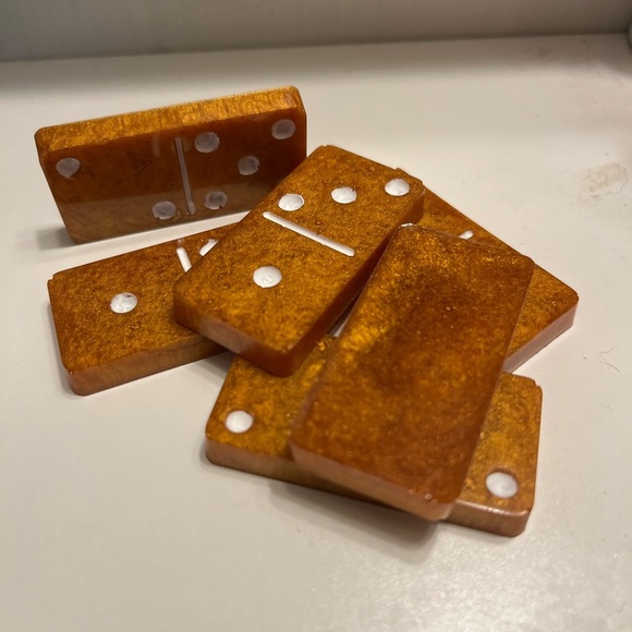 Custom Handmade complete Dominos Set (28 pieces) - Picture 5 of 9